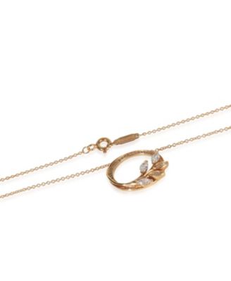 Rose Gold Diamond Victoria Vine Pendant