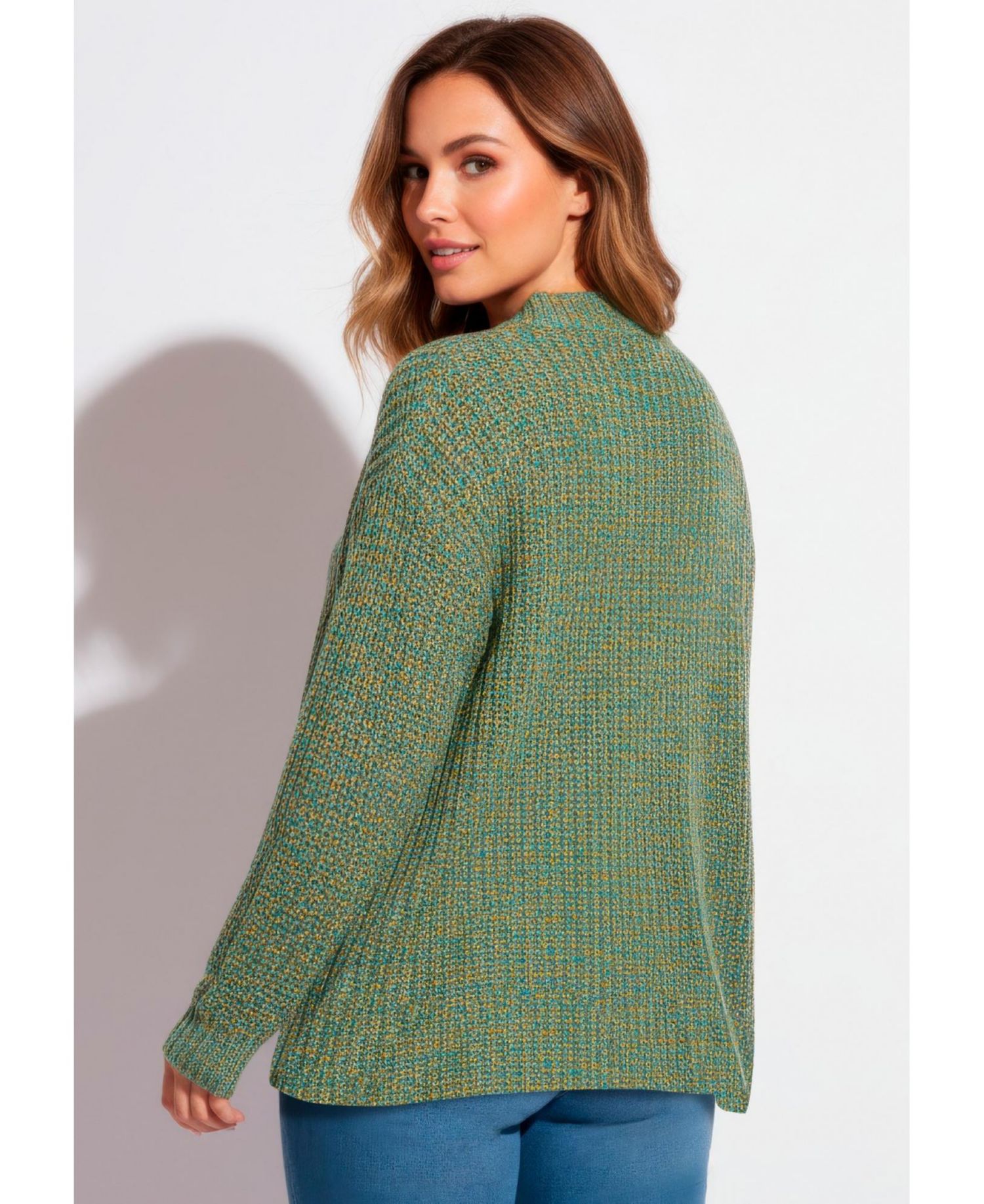 Plus Size Women's Open Front Cardigan Sweater