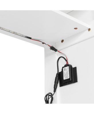 Wooden Twin Platform Bed with Desk, Wardrobe, Cabinets, Drawers, Shelves