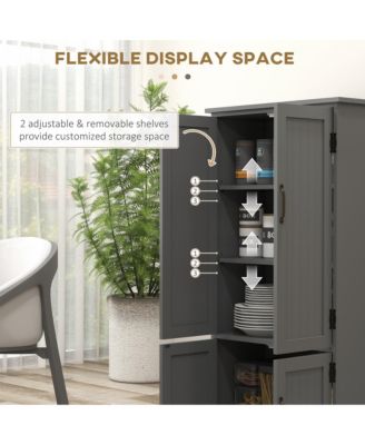 48.5" Kitchen Pantry, Storage Cabinet, Cupboard Organizer,