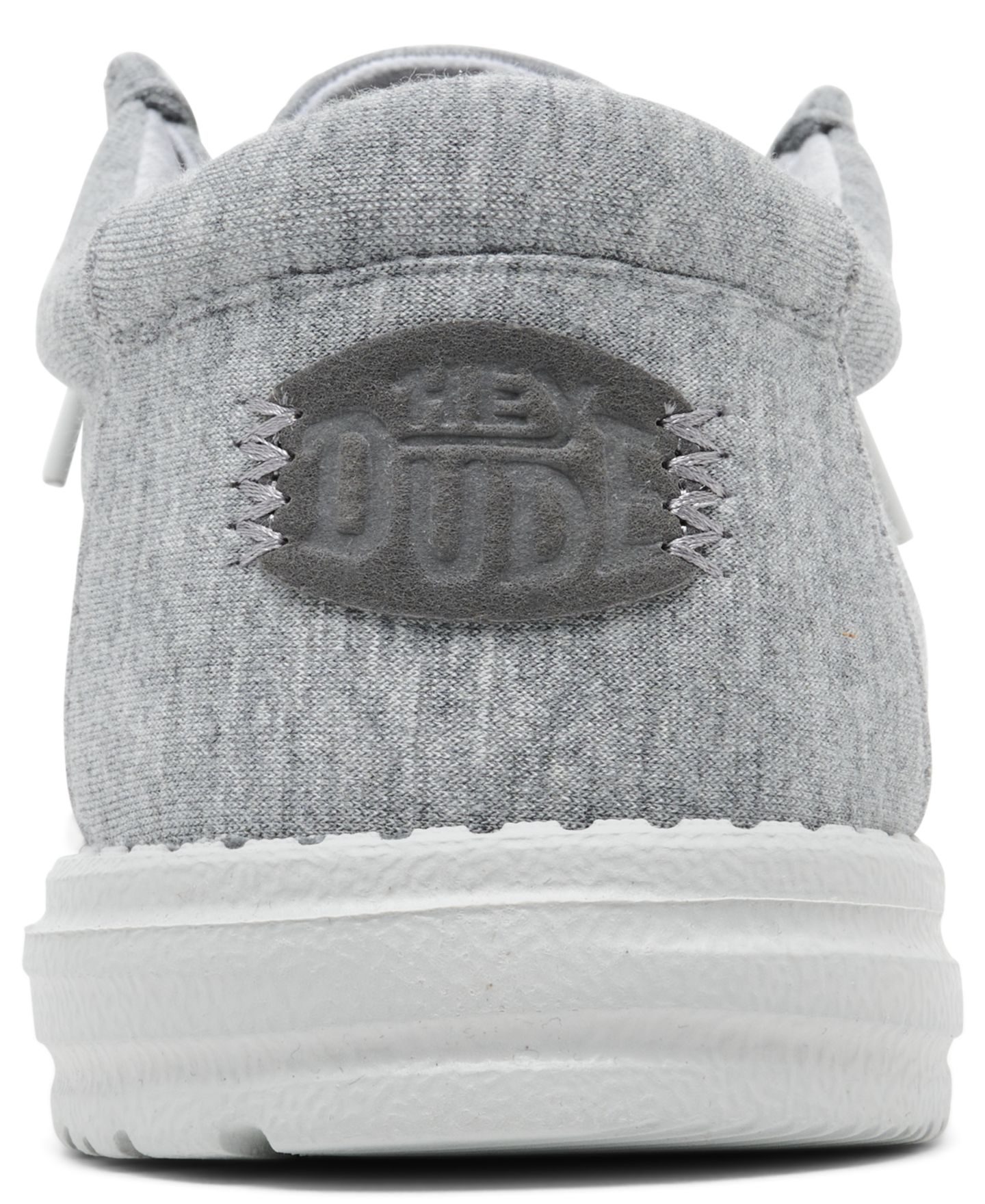 Мужские мокасины Hey Dude Wally Stretch Jersey Slip-On Casual Moccasins, цвет: Серый серо-коричневый — фото 4