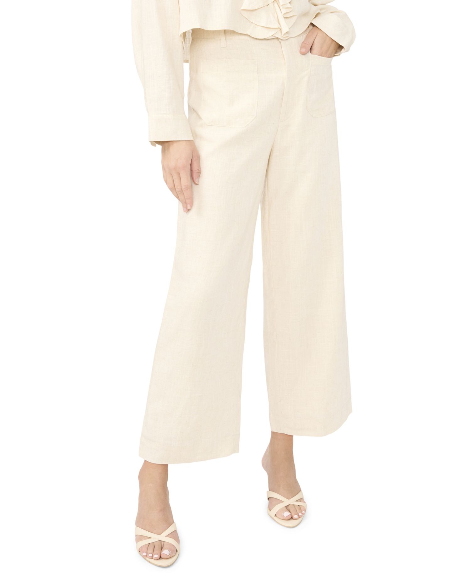 Women's Wide-Leg Ankle-Length Pants