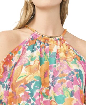 Women's Halter Neck Long-Sleeve Top