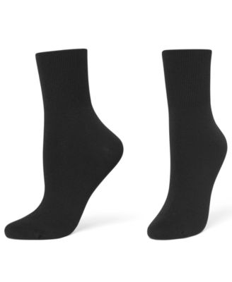 Women's 3-Pack Bobby Ribbed-Cuff Crew Socks U23317