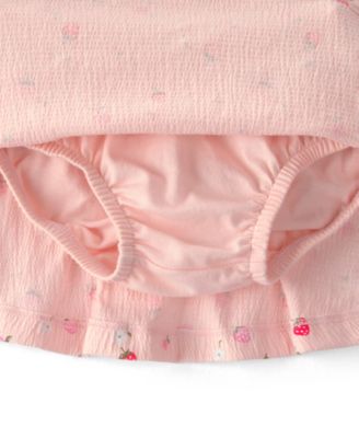 Baby Girls' Strawberry Short-Sleeve Top & Skort, 2-Piece Set