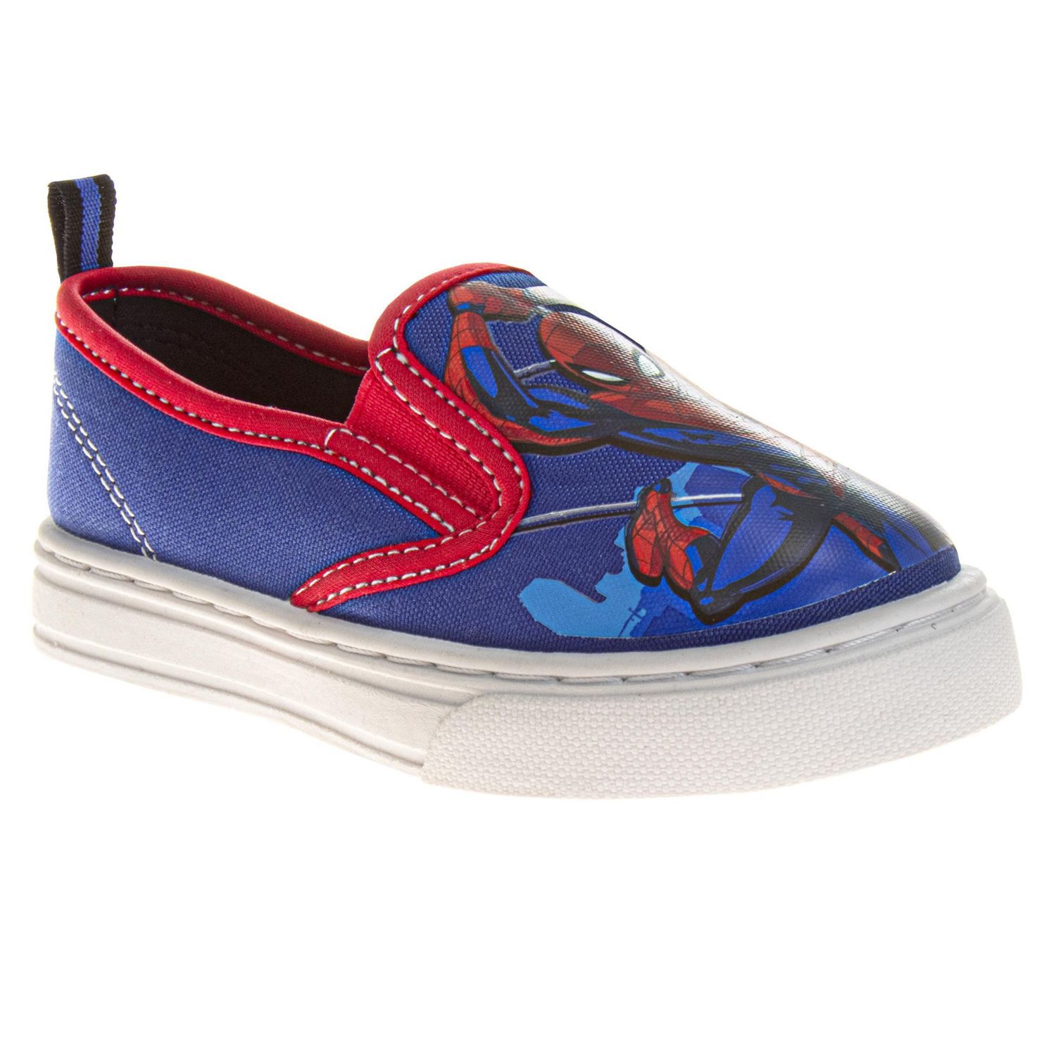 Big Boys Marvel Canvas Sneakers Superhero Design Casual Wear Comfort Fit
