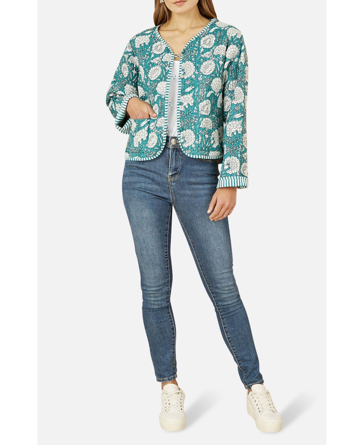 Women's Floral Patchwork Reversible Jacket