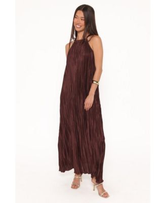 Women's Melody Plisse Halter Maxi Dress