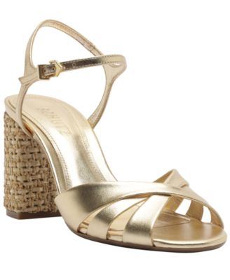 Women's Keefa Raffia High Block Dress Sandals