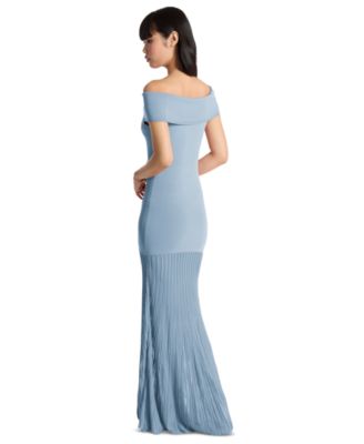 Women's Fold-Over Sheer Maxi Dress