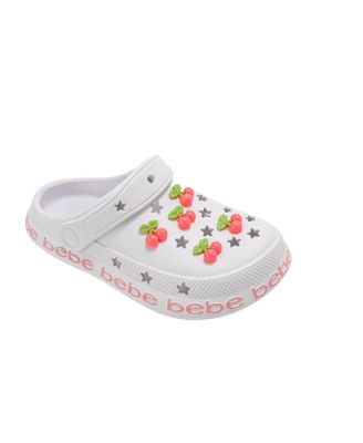 Little Girls EVA Lightweight Clogs - Slip - On Comfy Shoes with Fruit Charms