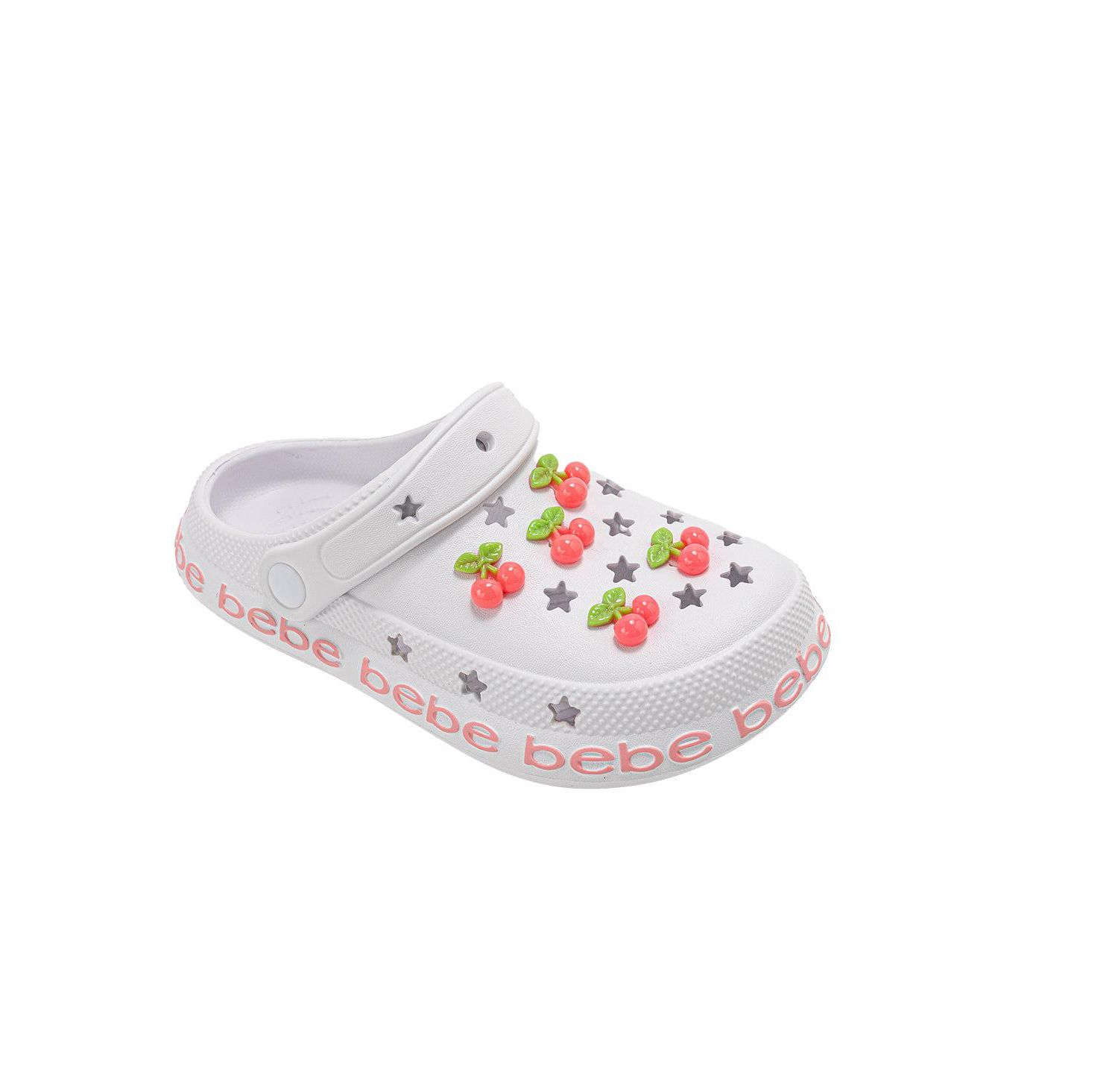 Little Girls EVA Lightweight Clogs - Slip - On Comfy Shoes with Fruit Charms