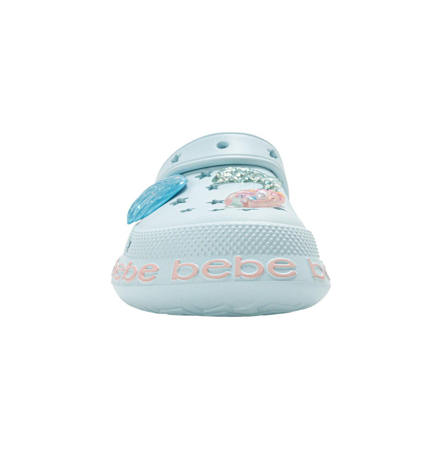 Сабо Bebe Comfort EVA Clogs - Slip - On Comfy Shoes with Sea Life Charms для девочек, цвет: Пастельный синий — фото 4