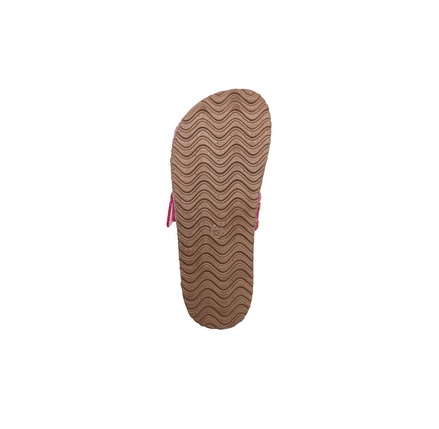 Girls Footbed Jelly Clogs - Easy Slip-On Design with Buckle and Charms