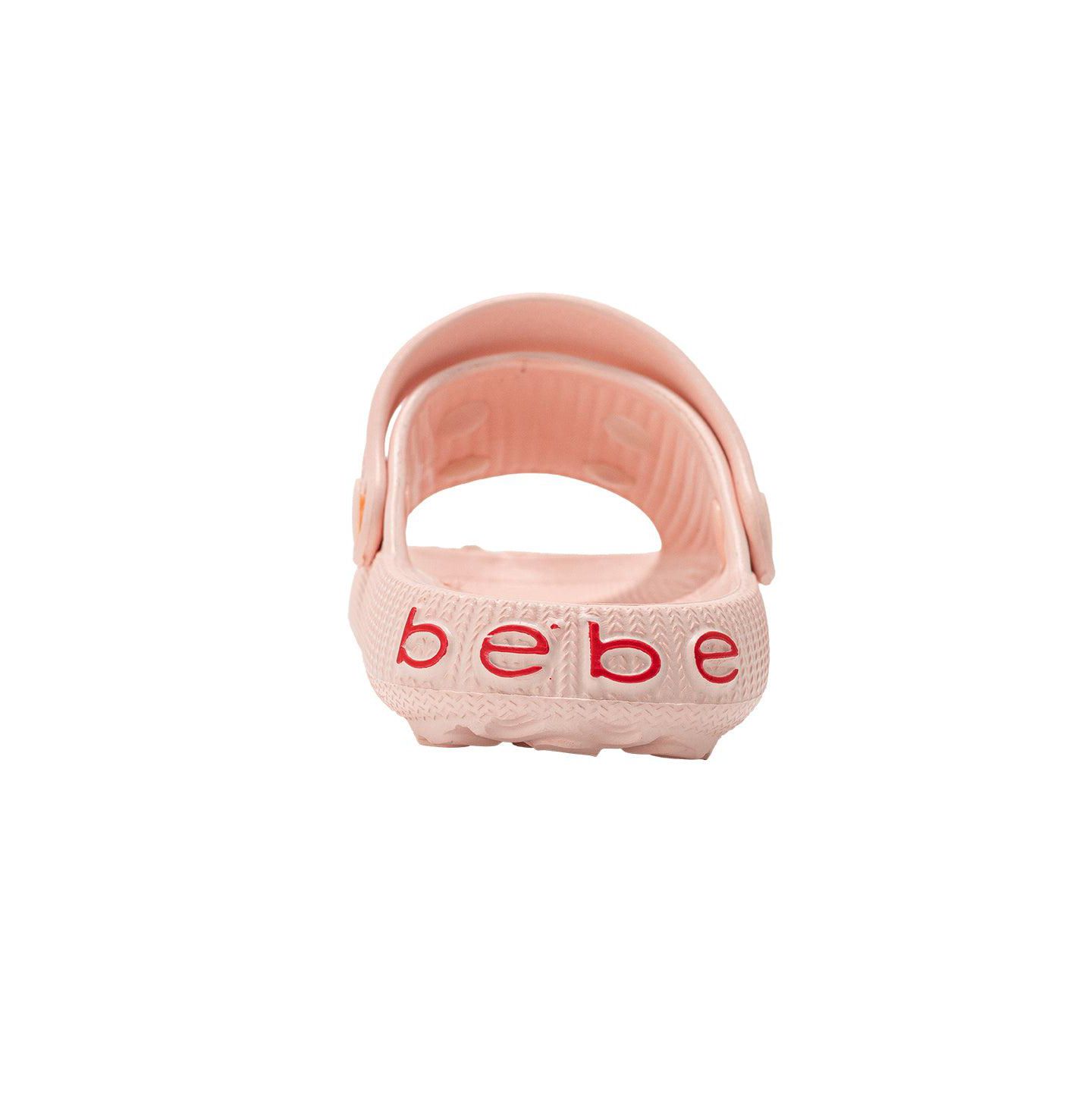 Сандалии Bebe Lightweight EVA Slide with Charms для девочек, цвет: Пудровый — фото 2