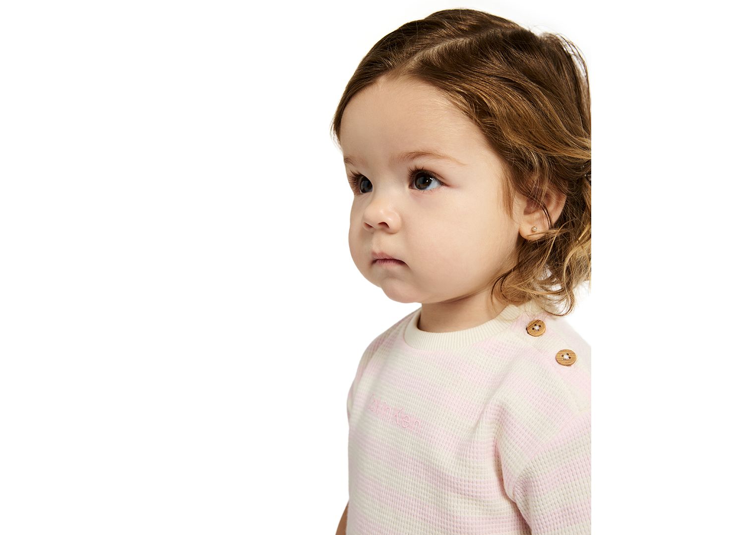 Baby Girls' Top and Striped Waffle Knit Bloomer, 2-Piece Set