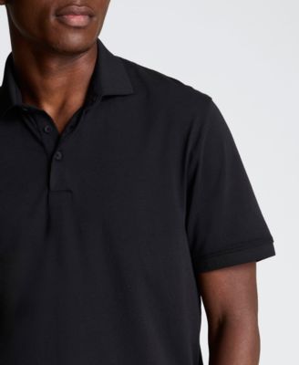 Men's Solid Button Placket Polo Shirt