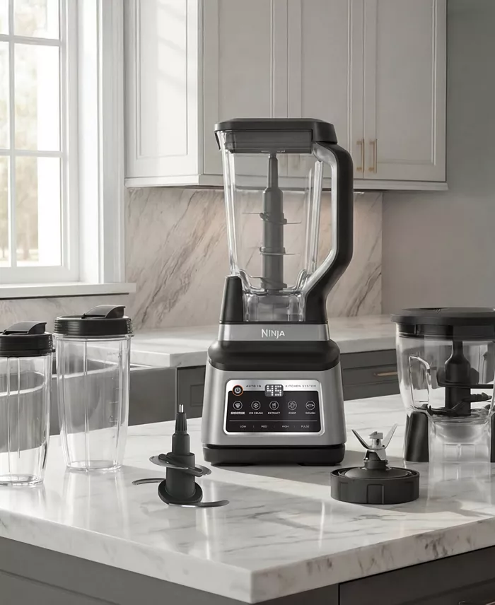 Ninja Professional Plus Auto-iQ Kitchen System Blender and Food Processor Set - Macys