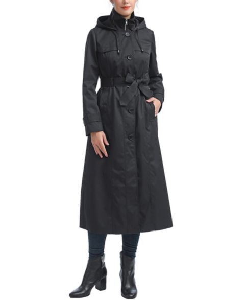 Женские куртки kimi + kai Aine Hooded Long Rain Coat