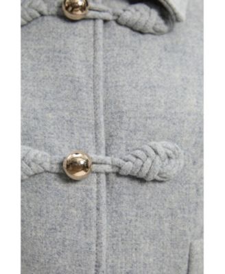 Women's Tailored Knot Detail Midi Coat