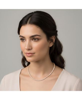 Elegant Sterling Silver 3MM Cubic Zirconia Tennis Necklace