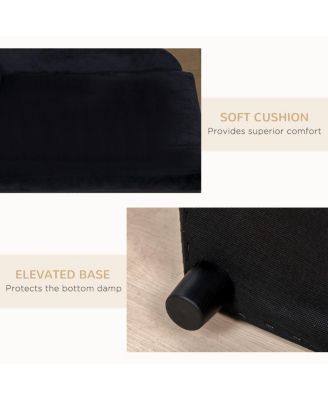 Small Pet Sofa with Storage & Tufted Cushion