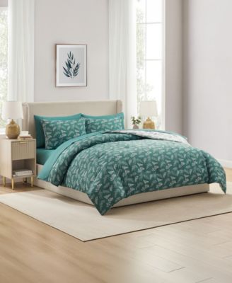 Luxury Soft Botanical Design 7-Pc. Comforter Set, King