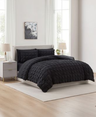 Luxury Soft Seersucker Design 7-Pc. Comforter Set, Queen