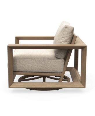 Mansfield 35" Olefin Outdoor Swivel Club Chair