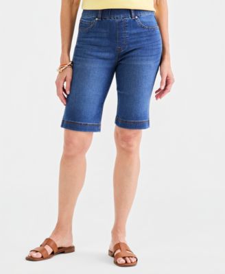 Women's High Rise Pull-On Bermuda Shorts
