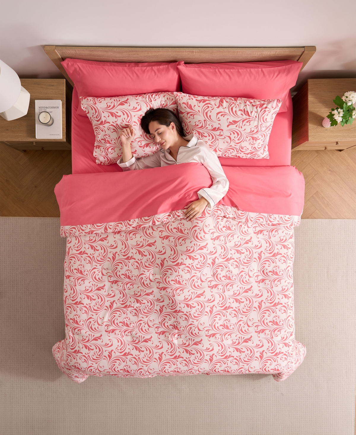 Nestl Luxury Soft Biomorphic Design 7-Pc. Comforter Set