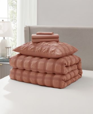 Luxury Soft Seersucker Design 5-Pc. Comforter Set, Twin/Twin XL