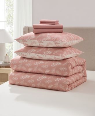 Luxury Soft Botanical Design 7-Pc. Comforter Set, Queen