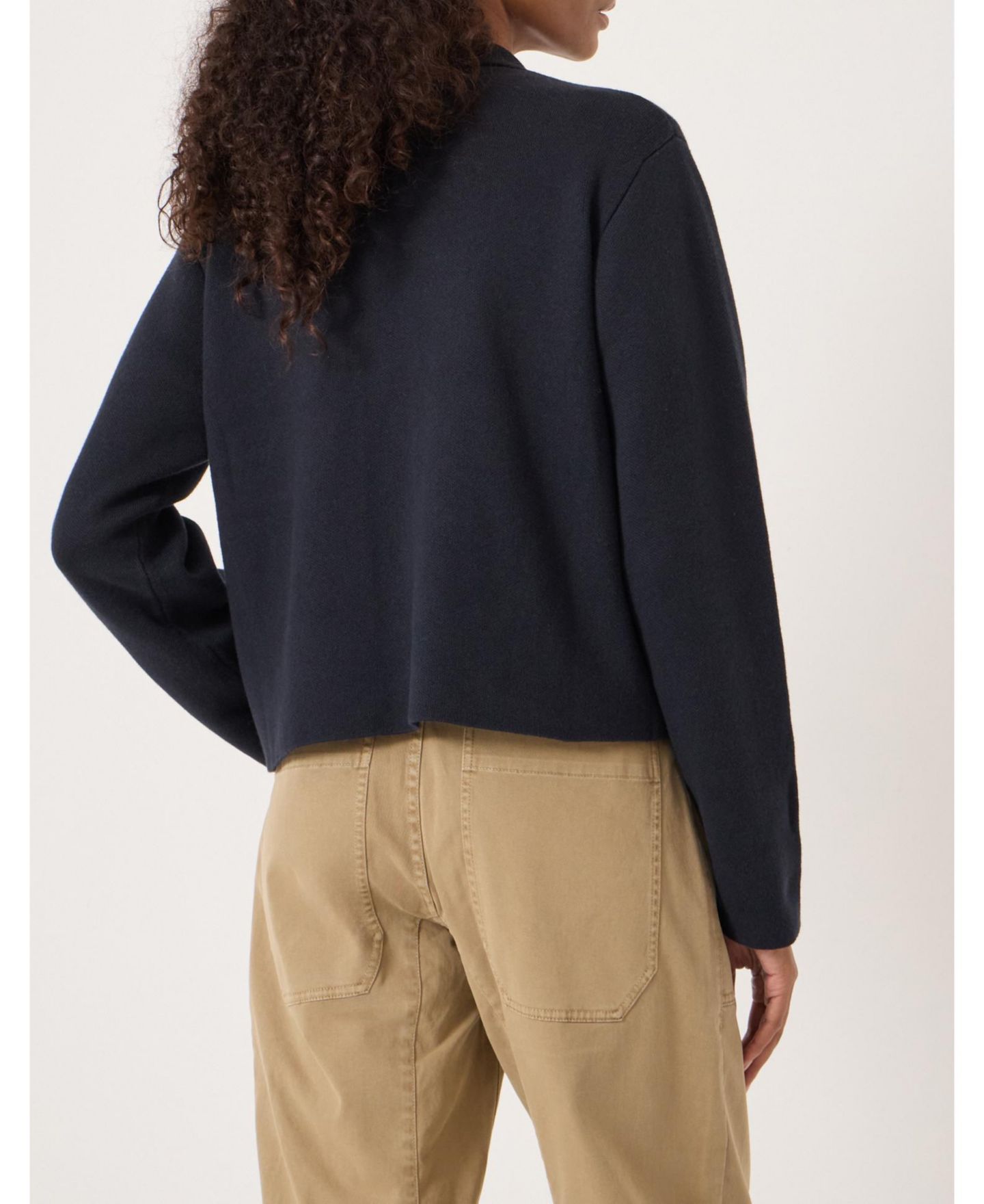 Женские куртки Hush Bobbie Knitted Shacket, цвет: Тёмно-синий — фото 6