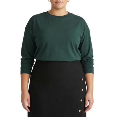 Plus Size Long Sleeve Relaxed Tee