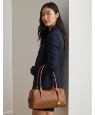 Leather Large Marcy Zip Slim Shoulder Bag