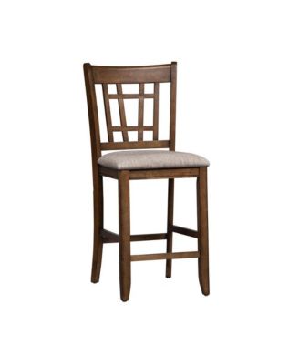 Santa Rosa 24 Inch Lattice Back Counter Chair