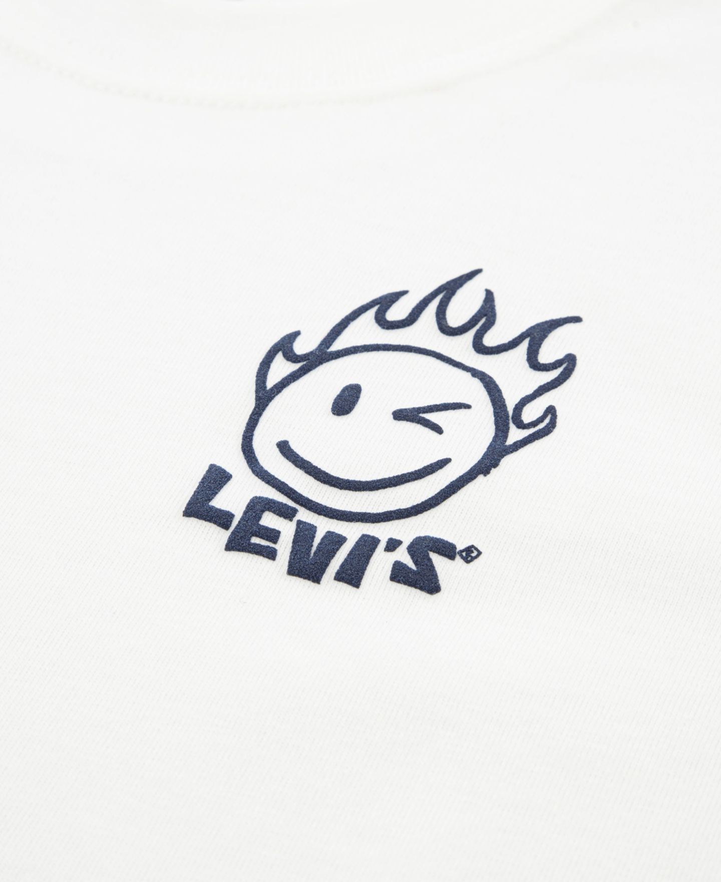 Детский комплект Levi's: футболка Smiley в клетку и шорты, 2T-7, цвет: Яркий белый / Синий — фото 7