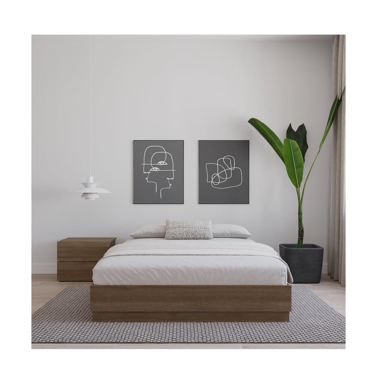 Nexera Milano Platform Bed Frame