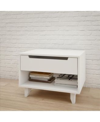 Nightstand 1-Drawer And Folding Door.