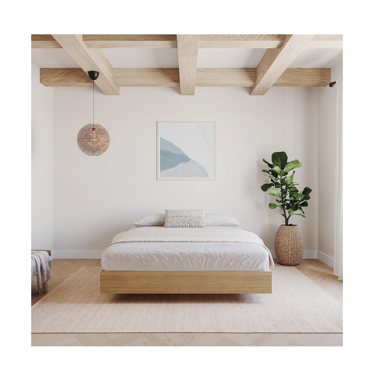 Nexera Platform Bed Frame, Queen, Maple