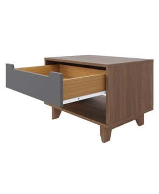 Nightstand 1-Drawer And Folding Door.