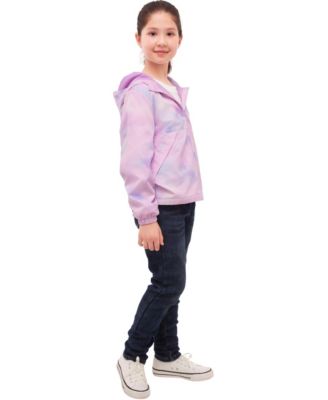 Girls Lightweight Fleece-Lined Windbreaker