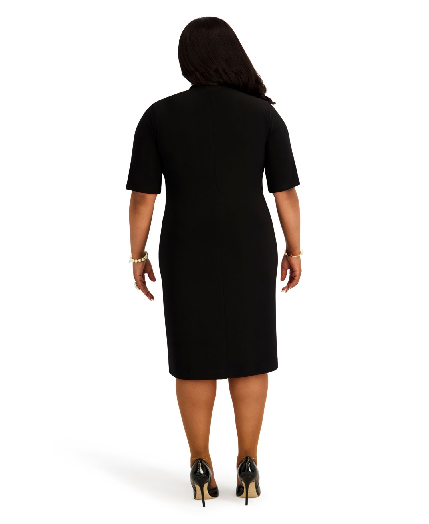 Women's V-Neck Midi Dress