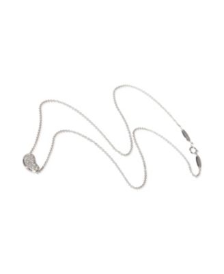 Platinum Diamond Elsa Peretti Bean Pendant