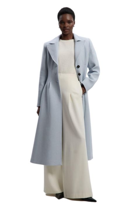 Женские куртки Karen Millen Corset Detail Full Skirted Maxi Coat