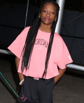 Girls' 7-16 Flower of Friendship Bubble Hem T-Shirt