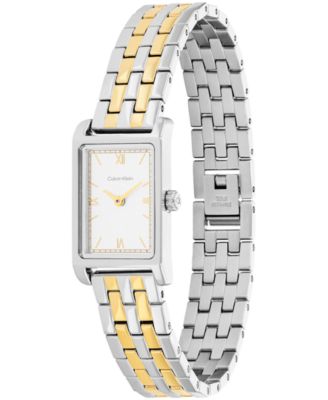 Women's CK Light Two Tone Stainless Steel Bracelet Watch, 16mm