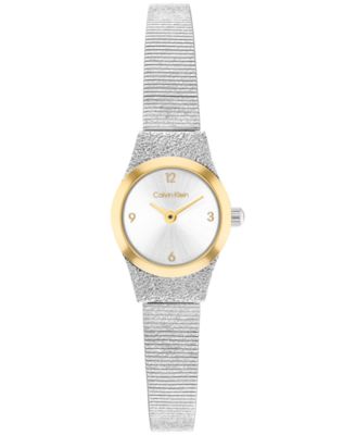 Women's CK Contemporary Silver Tone Stainless Steel Bracelet Gift Set Watch, 18mm