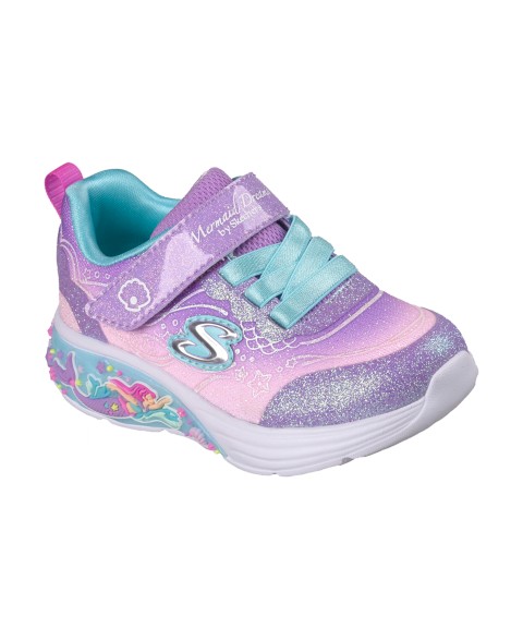 Детские кроссовки Skechers Toddler Girls' My Dreamers - Lil Mermaid Light-Up Fastening Strap Casual Sneakers from Finish Line
